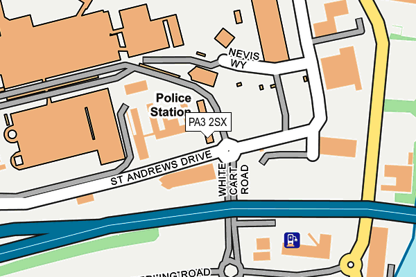 PA3 2SX map - OS OpenMap – Local (Ordnance Survey)