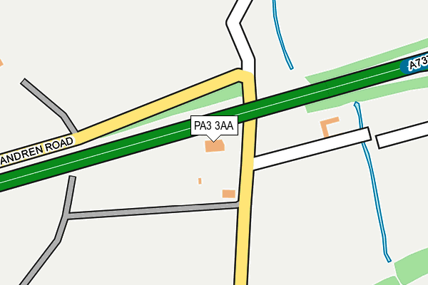 PA3 3AA map - OS OpenMap – Local (Ordnance Survey)