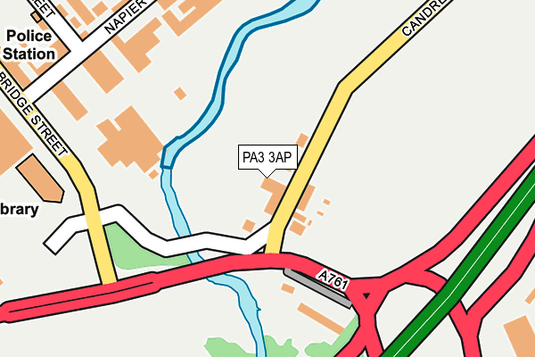 PA3 3AP map - OS OpenMap – Local (Ordnance Survey)
