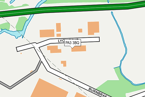 PA3 3BQ map - OS OpenMap – Local (Ordnance Survey)