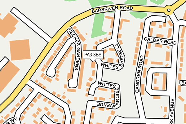 PA3 3BS map - OS OpenMap – Local (Ordnance Survey)