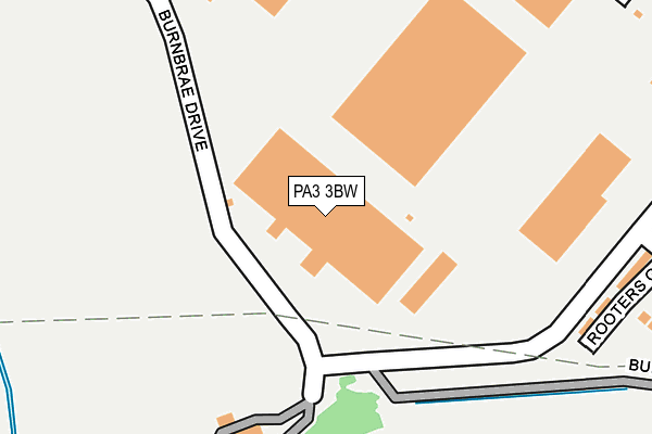 PA3 3BW map - OS OpenMap – Local (Ordnance Survey)