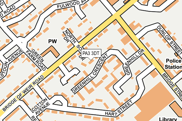 PA3 3DT map - OS OpenMap – Local (Ordnance Survey)