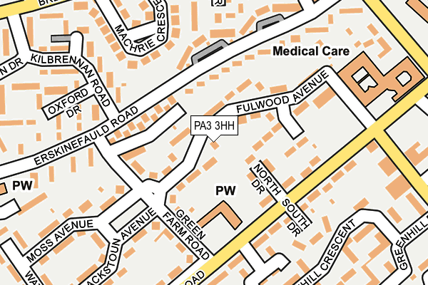 PA3 3HH map - OS OpenMap – Local (Ordnance Survey)