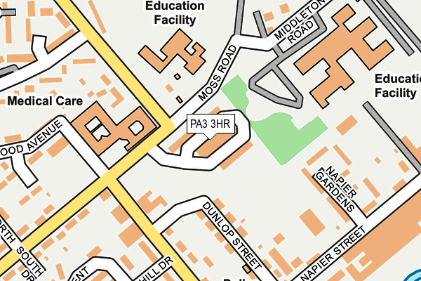 Map of A AND A RETAIL PAISLEY LTD at local scale