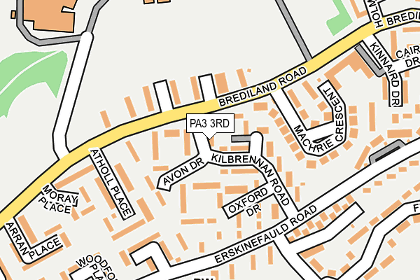 PA3 3RD map - OS OpenMap – Local (Ordnance Survey)