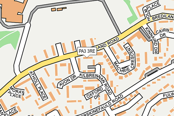 PA3 3RE map - OS OpenMap – Local (Ordnance Survey)