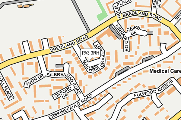 PA3 3RH map - OS OpenMap – Local (Ordnance Survey)