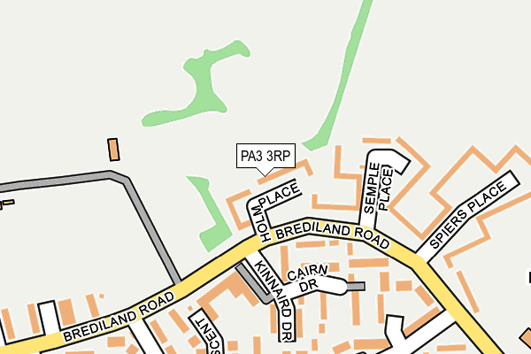 PA3 3RP map - OS OpenMap – Local (Ordnance Survey)
