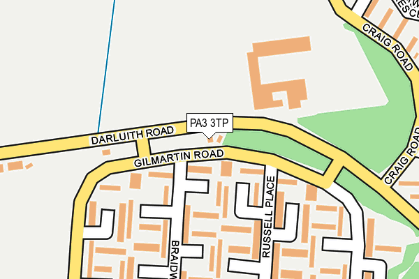 PA3 3TP map - OS OpenMap – Local (Ordnance Survey)