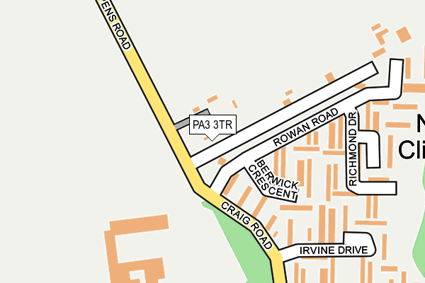 PA3 3TR map - OS OpenMap – Local (Ordnance Survey)