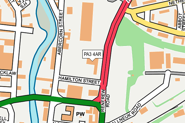PA3 4AR map - OS OpenMap – Local (Ordnance Survey)