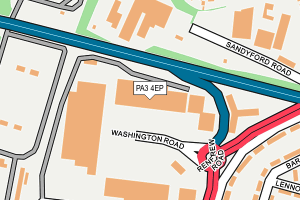 PA3 4EP map - OS OpenMap – Local (Ordnance Survey)