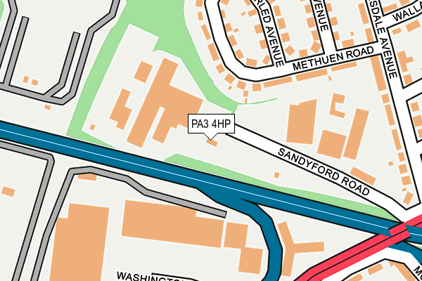 PA3 4HP map - OS OpenMap – Local (Ordnance Survey)