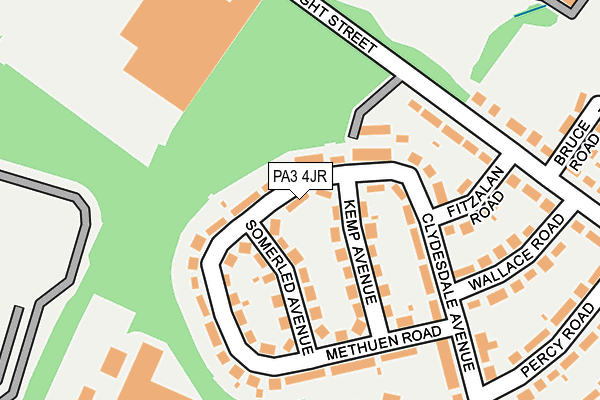 PA3 4JR map - OS OpenMap – Local (Ordnance Survey)