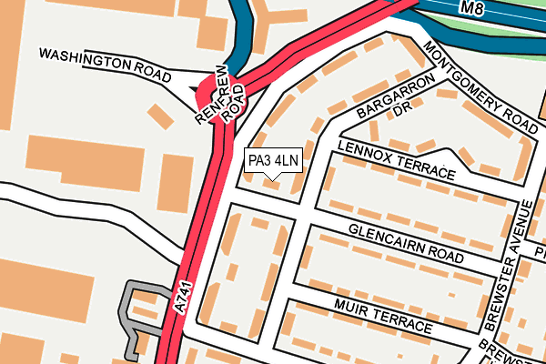 PA3 4LN map - OS OpenMap – Local (Ordnance Survey)
