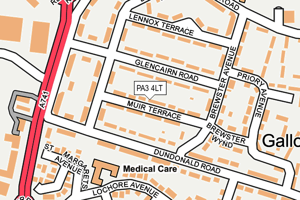 PA3 4LT map - OS OpenMap – Local (Ordnance Survey)