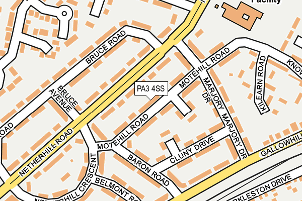 PA3 4SS map - OS OpenMap – Local (Ordnance Survey)