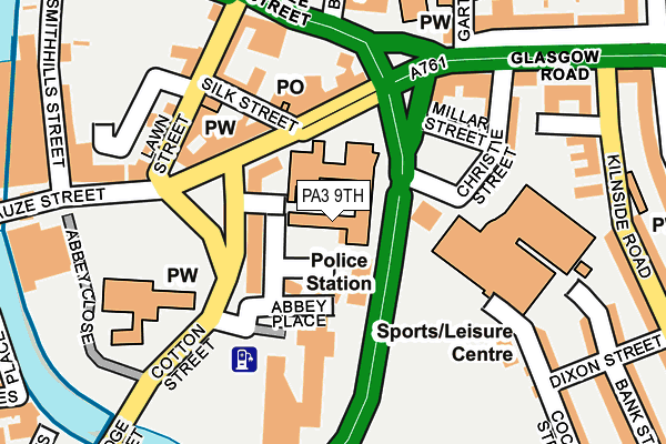 PA3 9TH map - OS OpenMap – Local (Ordnance Survey)