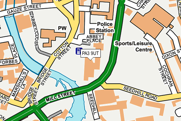 PA3 9UT map - OS OpenMap – Local (Ordnance Survey)