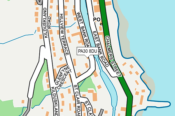 PA30 8DU map - OS OpenMap – Local (Ordnance Survey)