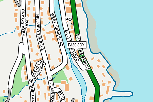 PA30 8DY map - OS OpenMap – Local (Ordnance Survey)