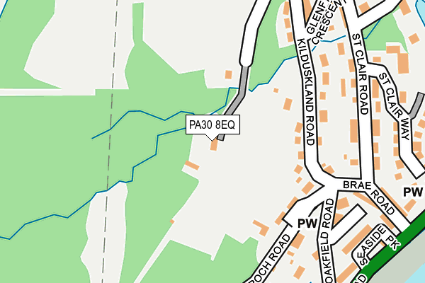 PA30 8EQ map - OS OpenMap – Local (Ordnance Survey)