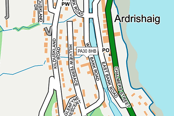 PA30 8HB map - OS OpenMap – Local (Ordnance Survey)