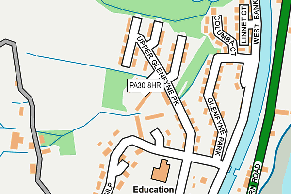 PA30 8HR map - OS OpenMap – Local (Ordnance Survey)