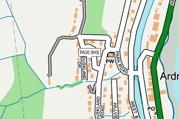 PA30 8HS map - OS OpenMap – Local (Ordnance Survey)
