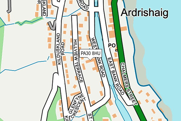 PA30 8HU map - OS OpenMap – Local (Ordnance Survey)