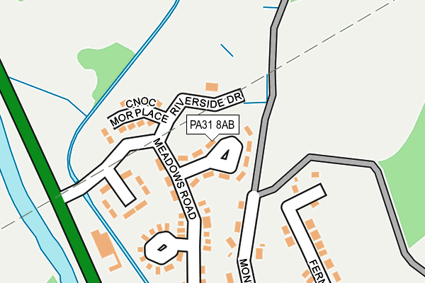 PA31 8AB map - OS OpenMap – Local (Ordnance Survey)