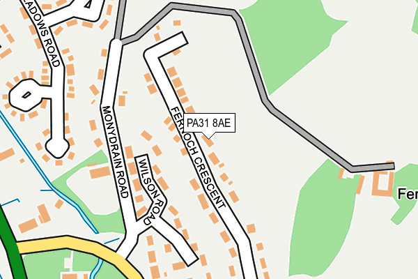 PA31 8AE map - OS OpenMap – Local (Ordnance Survey)
