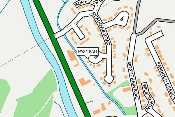 PA31 8AG map - OS OpenMap – Local (Ordnance Survey)