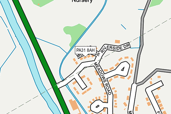 PA31 8AH map - OS OpenMap – Local (Ordnance Survey)