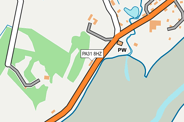 PA31 8HZ map - OS OpenMap – Local (Ordnance Survey)