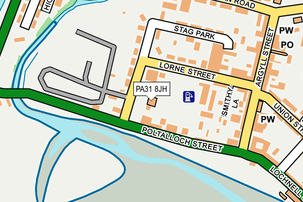 PA31 8JH map - OS OpenMap – Local (Ordnance Survey)