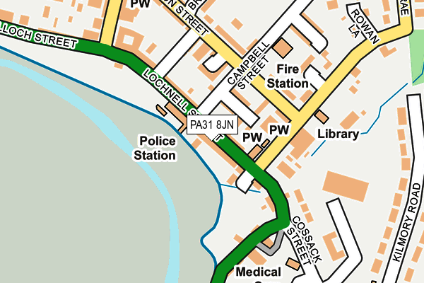 PA31 8JN map - OS OpenMap – Local (Ordnance Survey)