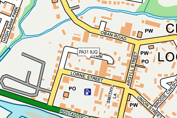 PA31 8JQ map - OS OpenMap – Local (Ordnance Survey)