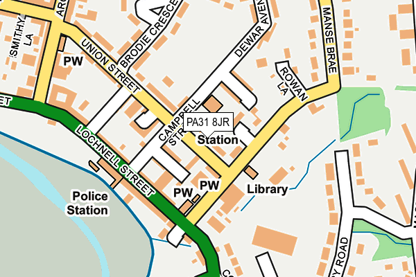 PA31 8JR map - OS OpenMap – Local (Ordnance Survey)