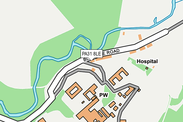 PA31 8LE map - OS OpenMap – Local (Ordnance Survey)