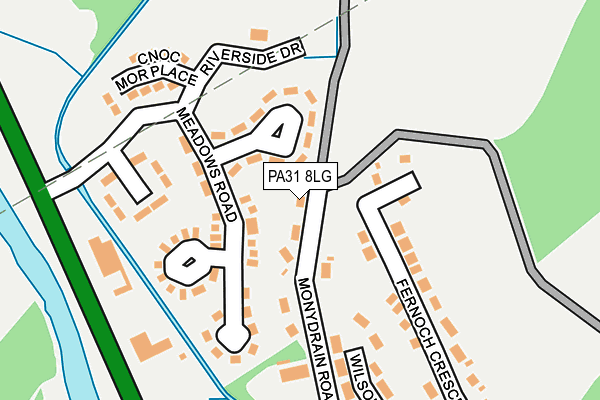 PA31 8LG map - OS OpenMap – Local (Ordnance Survey)