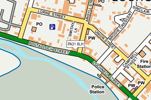 PA31 8LH map - OS OpenMap – Local (Ordnance Survey)
