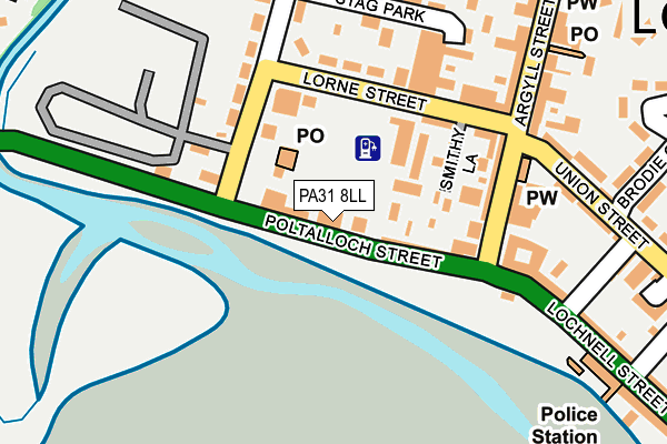 PA31 8LL map - OS OpenMap – Local (Ordnance Survey)