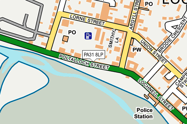PA31 8LP map - OS OpenMap – Local (Ordnance Survey)