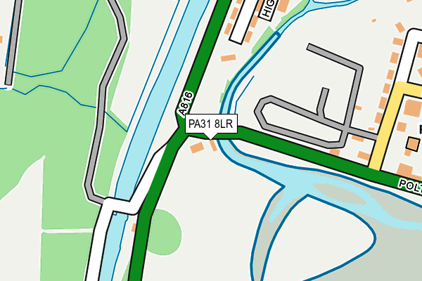 PA31 8LR map - OS OpenMap – Local (Ordnance Survey)