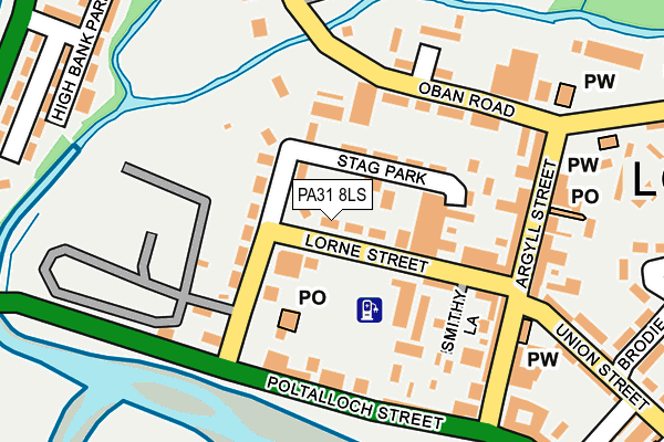 PA31 8LS map - OS OpenMap – Local (Ordnance Survey)