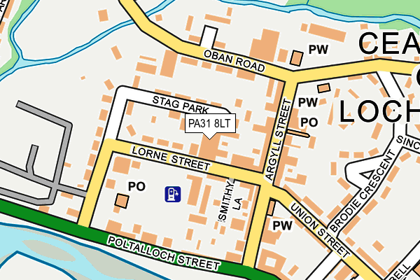 PA31 8LT map - OS OpenMap – Local (Ordnance Survey)