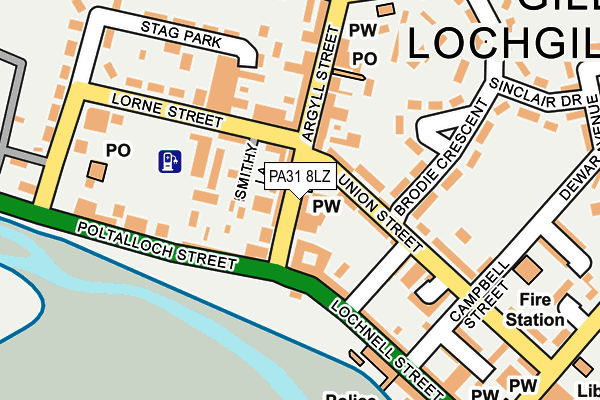 PA31 8LZ map - OS OpenMap – Local (Ordnance Survey)