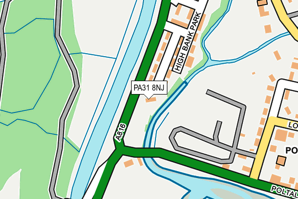 PA31 8NJ map - OS OpenMap – Local (Ordnance Survey)